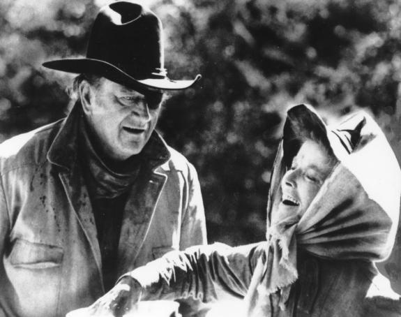 John Wayne, Katharine Hepburn